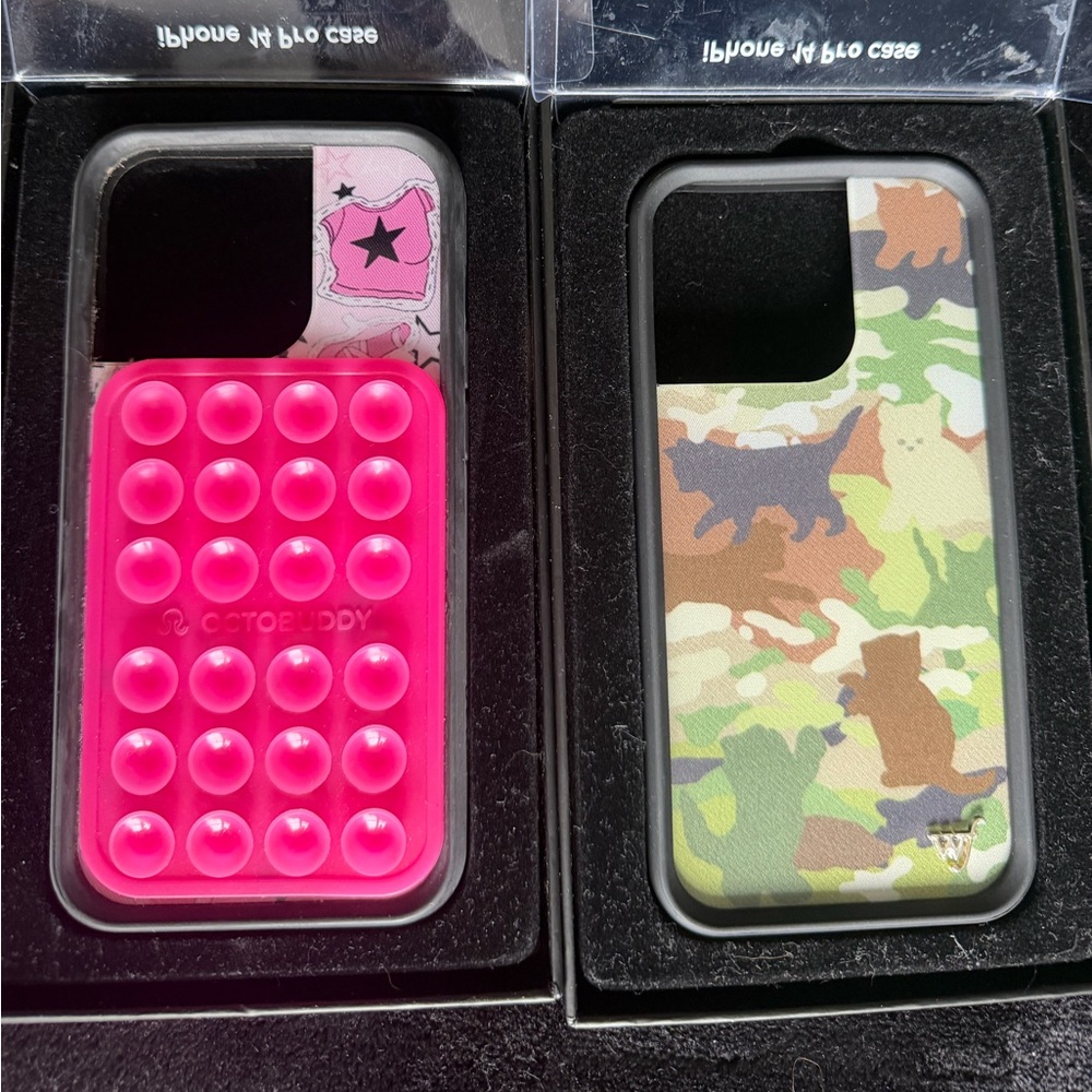 Wildflower Cases Iphone 14 Pro. Camo Cat + Caroline Ricke collab cases.